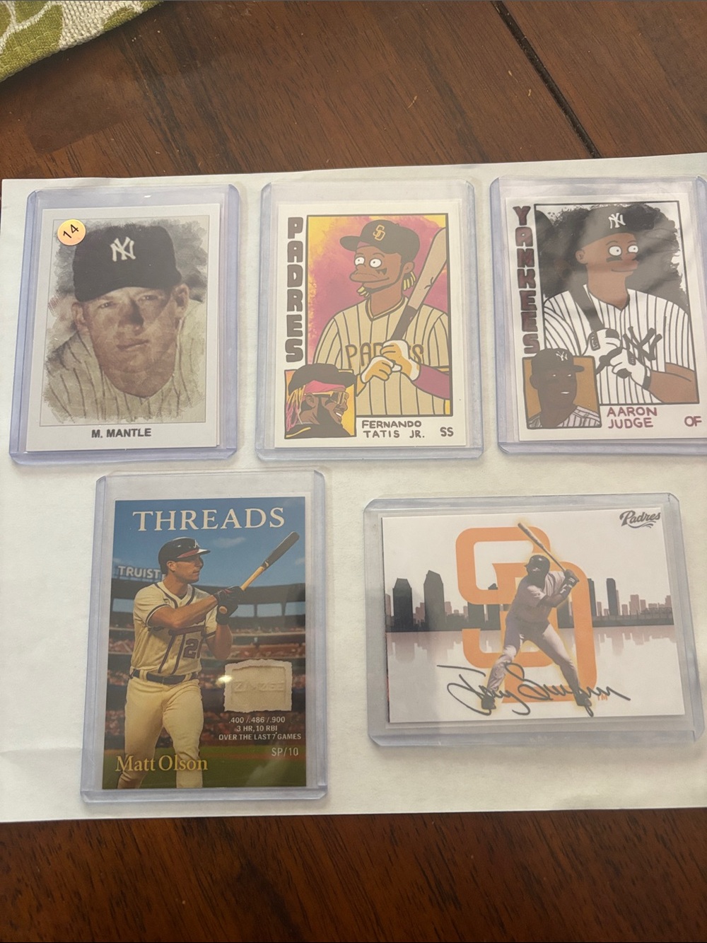 Baseball Card Lot - Yankees & Padres Mixed Players